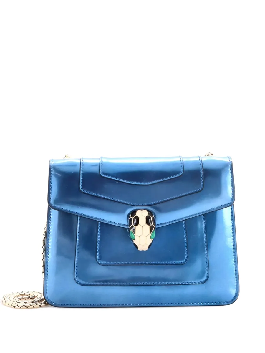маленькая сумка на плечо Serpenti Forever Square Metallic 1