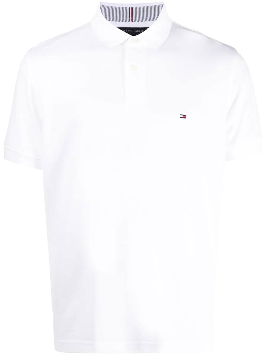 logo-patch polo shirt 2
