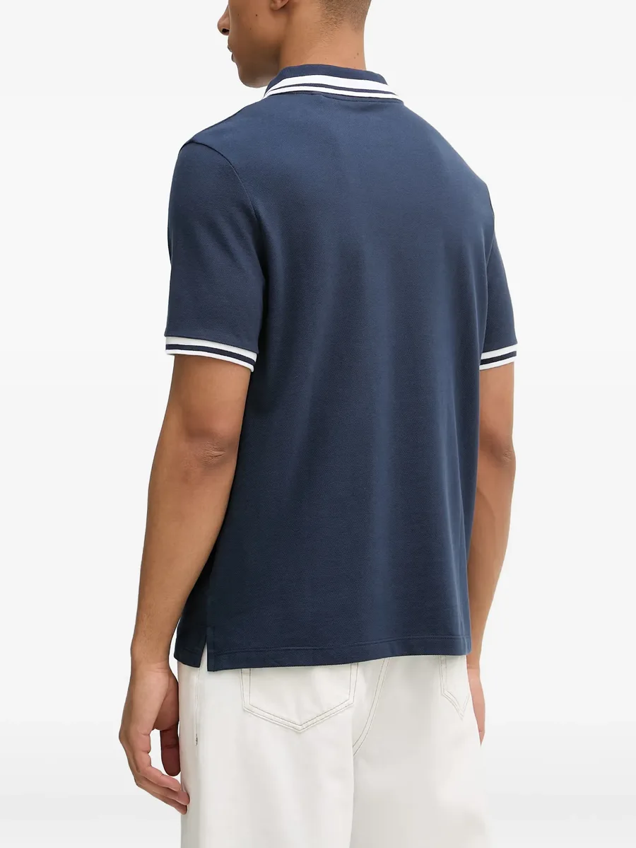 striped-detail polo shirt 5