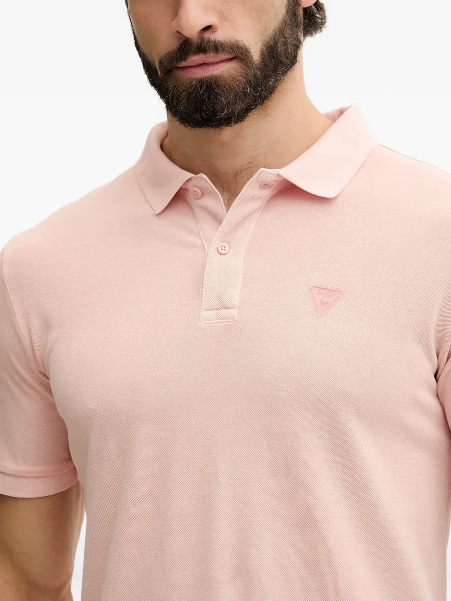 logo-patch polo shirt 5