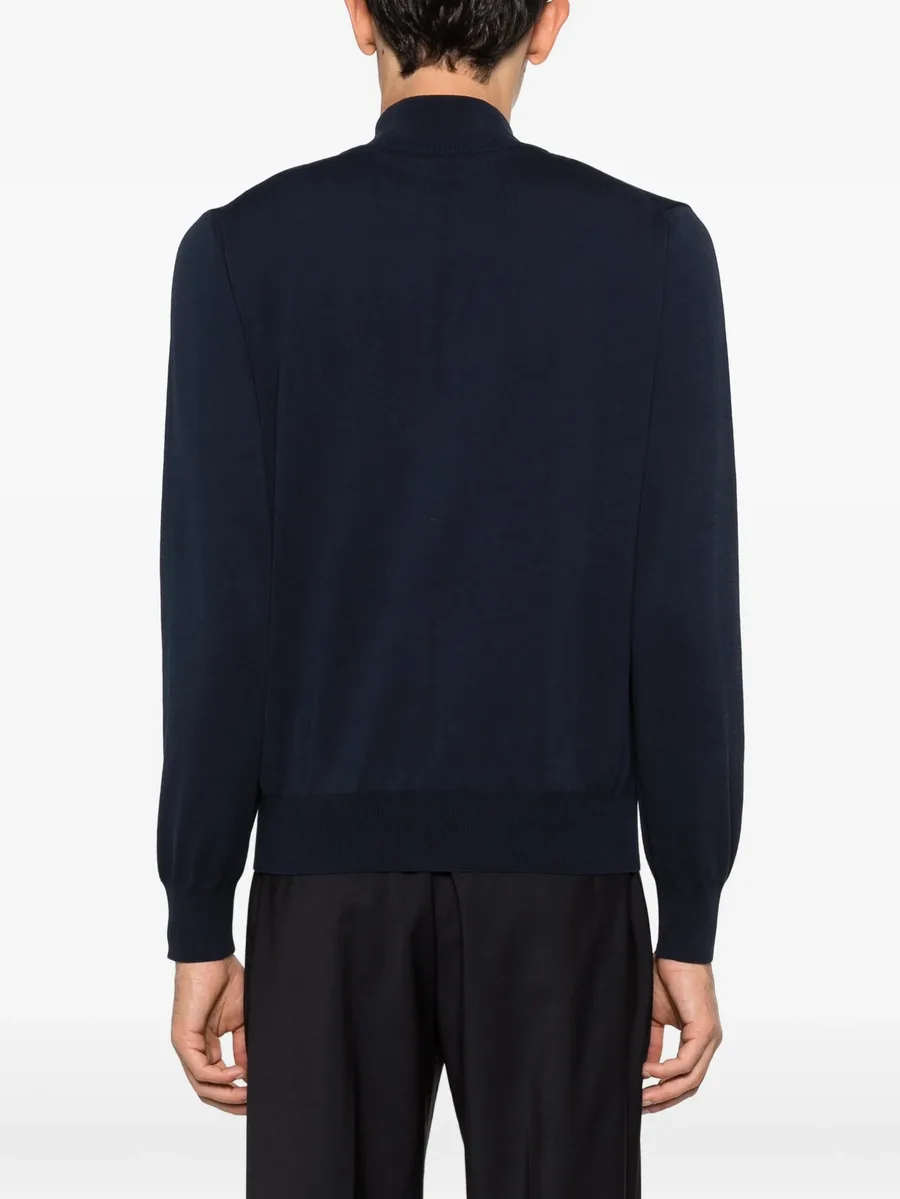 zip-up knitted cardigan 8