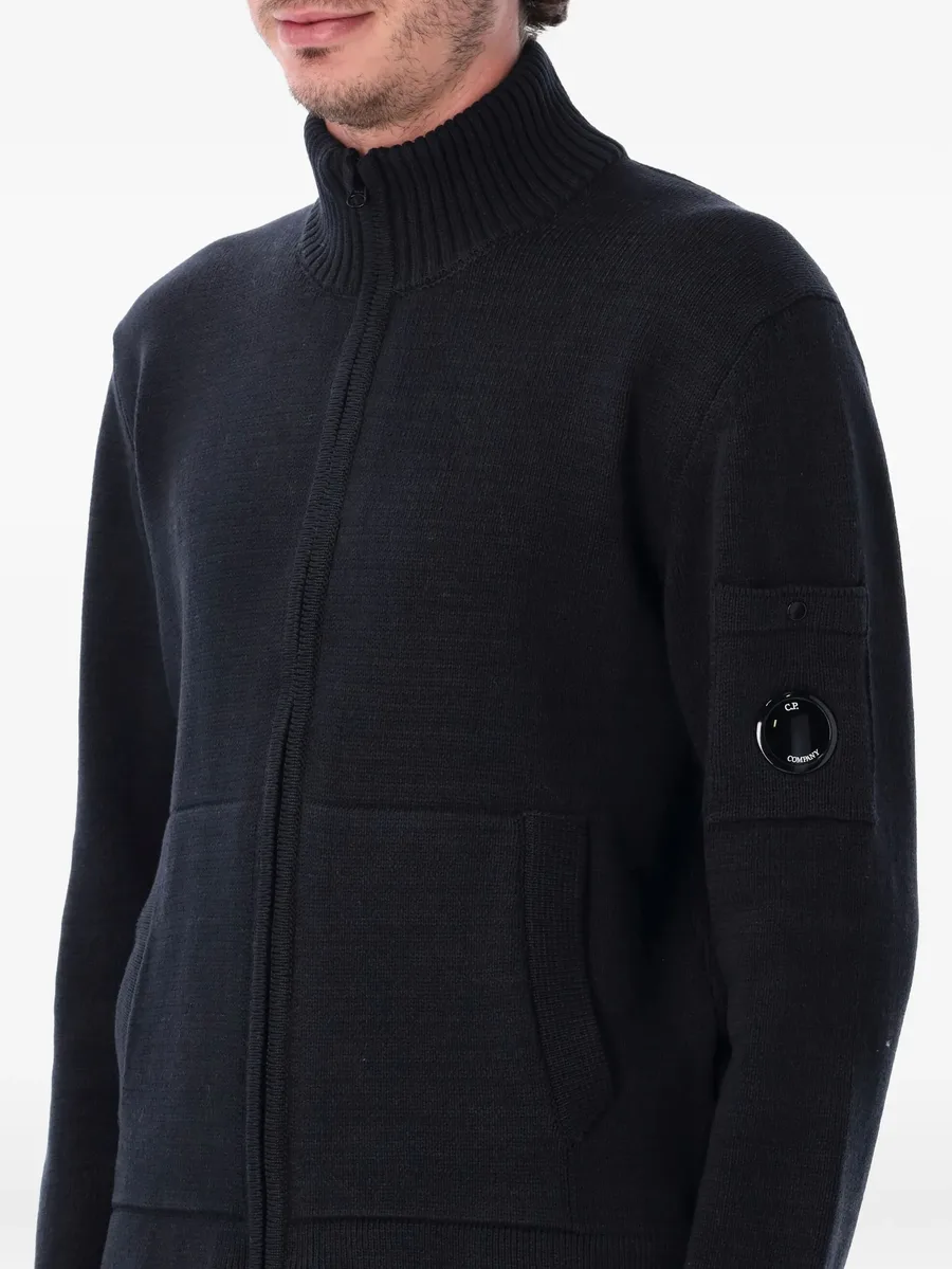 compact cotton zipped cardigan 4