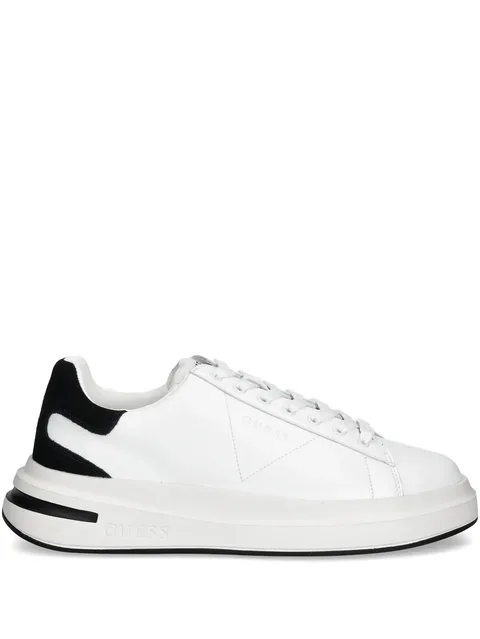 lace-up panelled sneakers