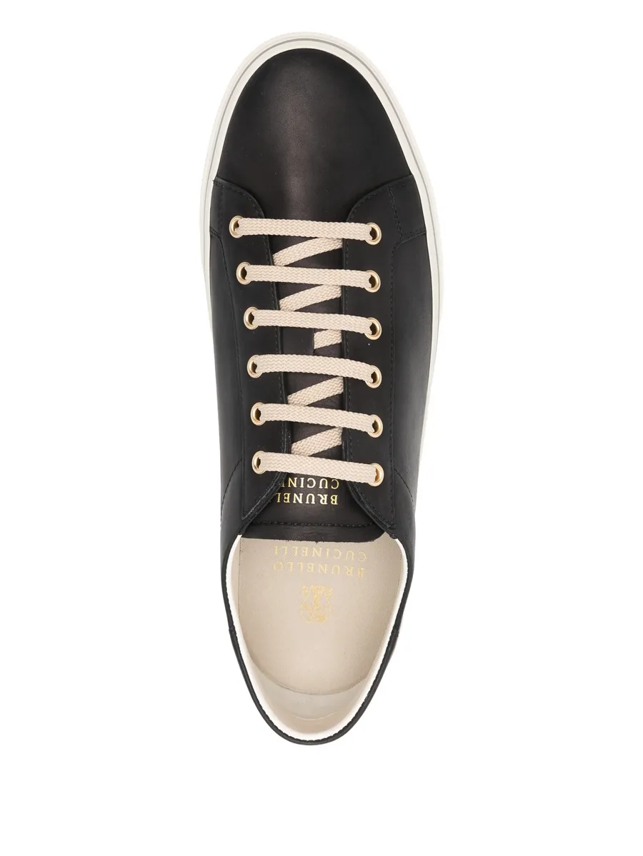 metallic-eyelet lace-up sneakers 7