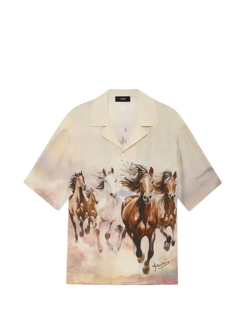 horse-print shirt