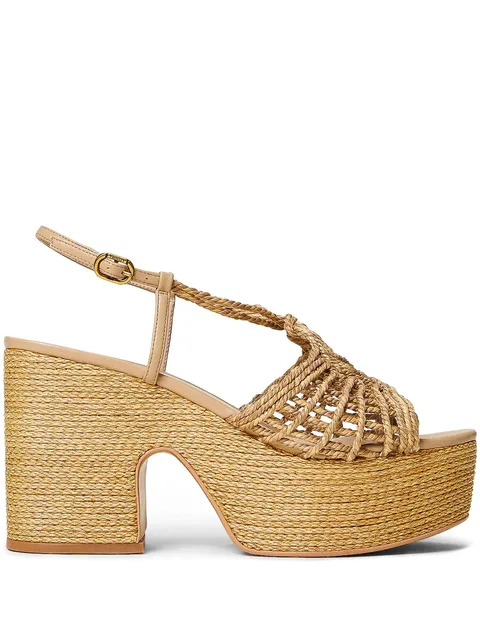 100mm woven espadrilles