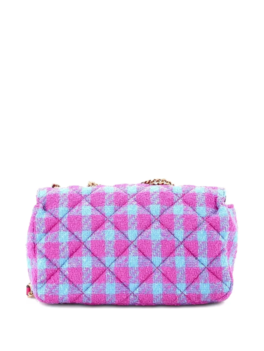 Medusa Icon Chain Flap Bag Quilted Tweed Mini shoulder bag 3
