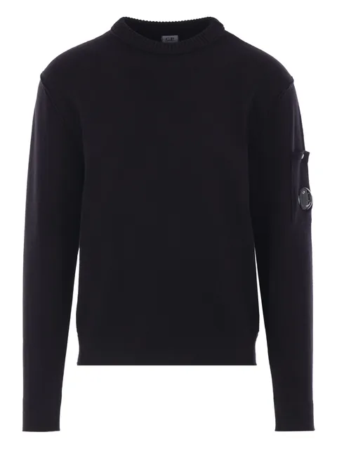 pocket-detail crew-neck sweater