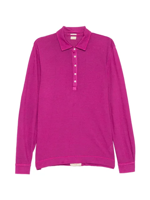 long-sleeve polo shirt