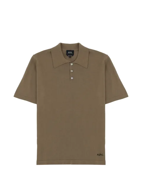 logo-detail polo shirt