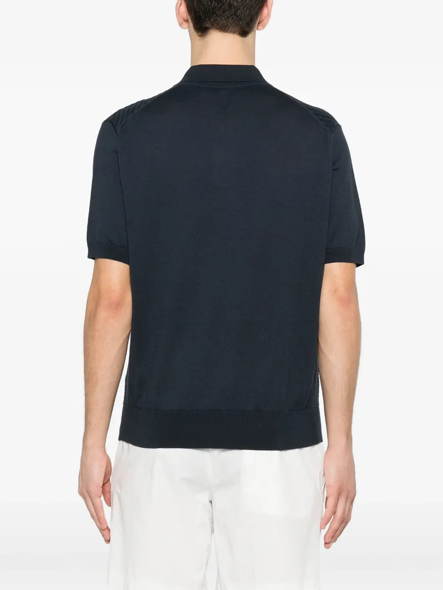 textured polo shirt 7