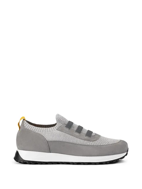 suede panelled sneakers