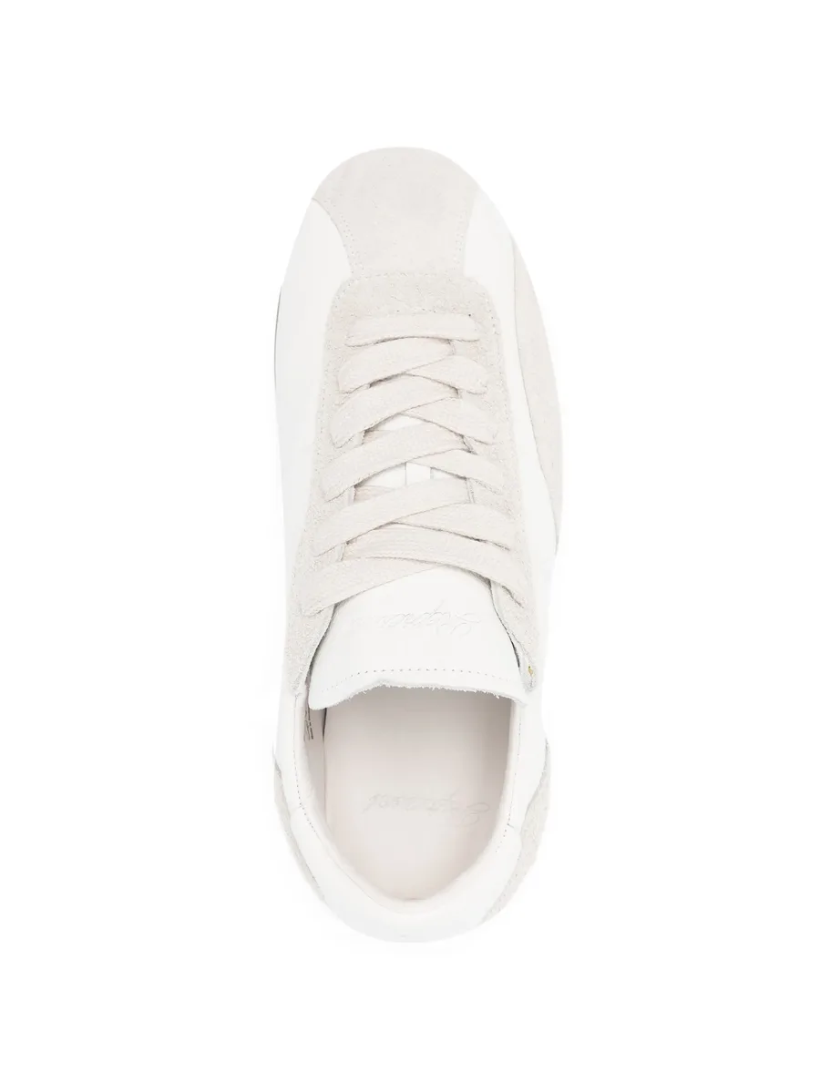 panelled lace-up sneakers 7