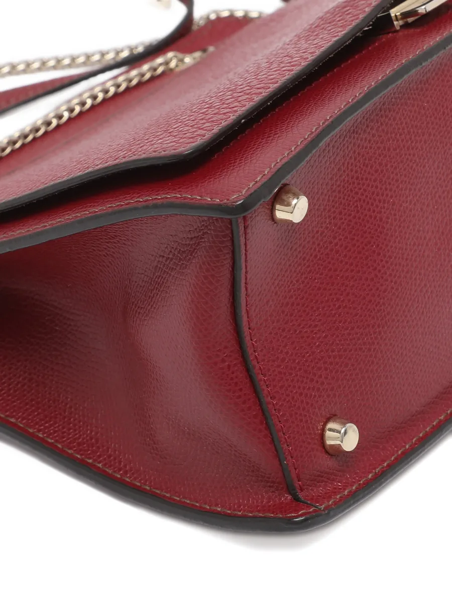 chain leather cross body bag 7