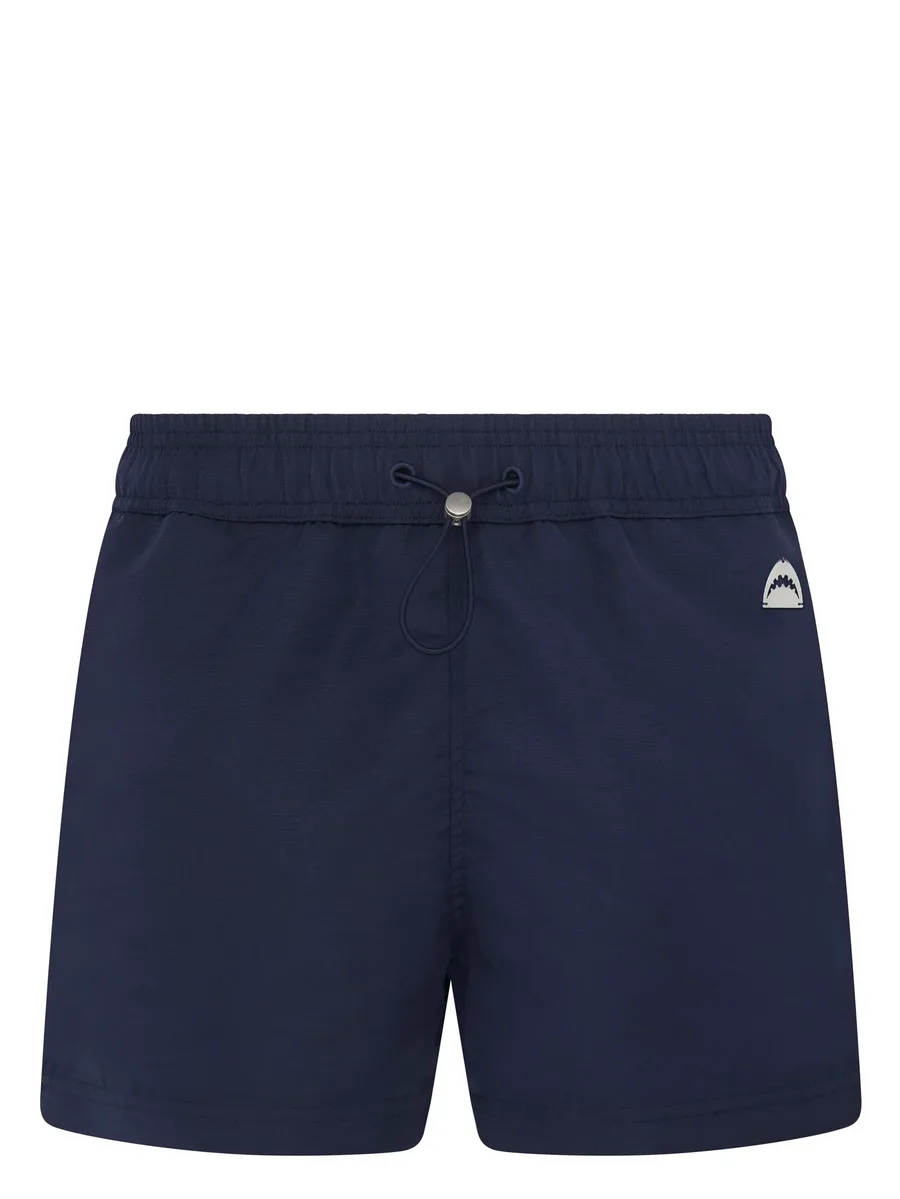 Shark-appliqué swim shorts 2