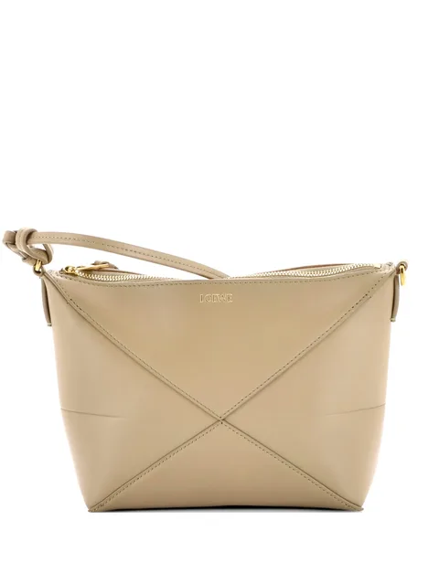 Puzzle Pouch Bag Leather clutch bag