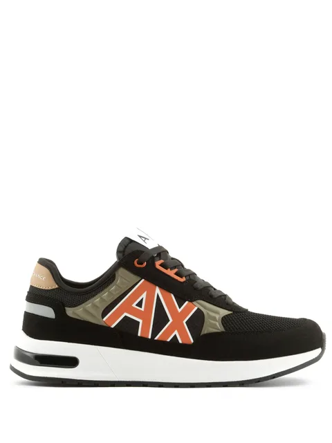 logo-embellished suede sneakers