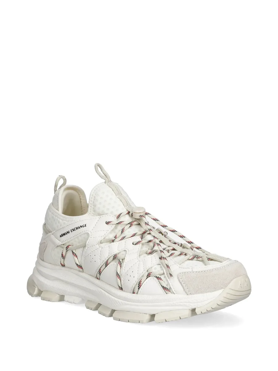 lace-up panelled sneakers 3