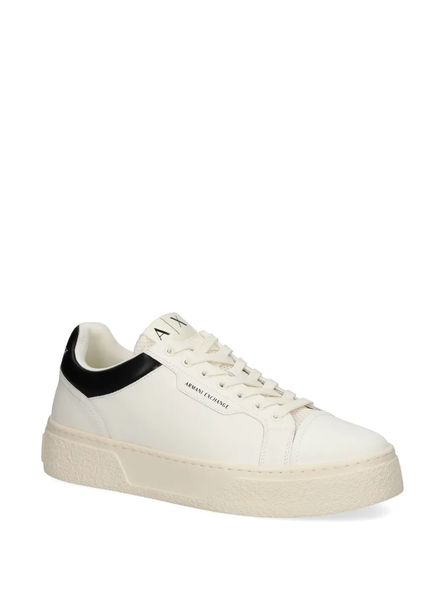 logo-print leather sneakers 4