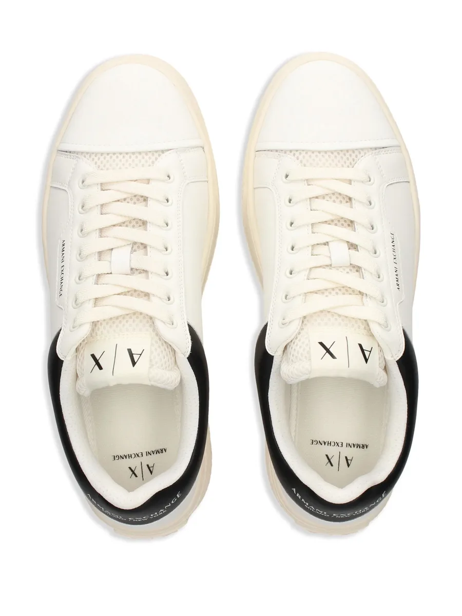 logo-print leather sneakers 7