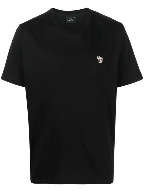 Zebra-patch T-shirt
