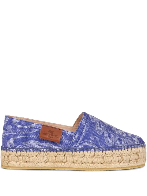 patterned-jacquard espadrilles
