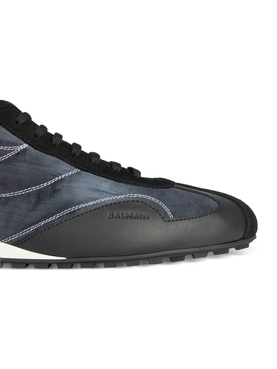 Racing low trainers in nylon and leather 10