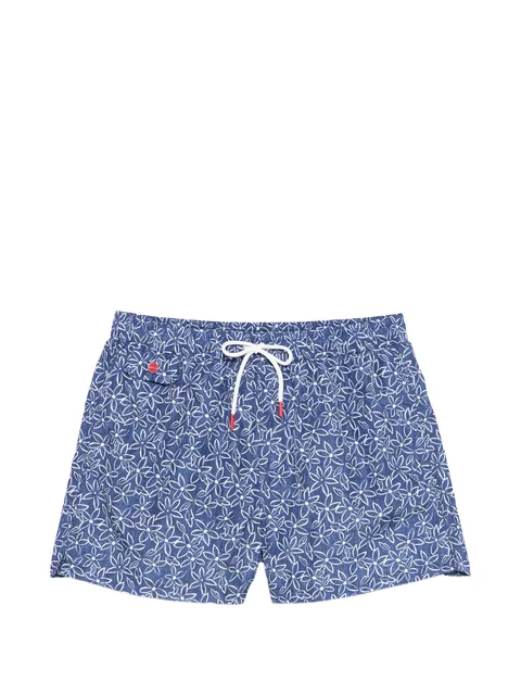 floral-pattern swim shorts