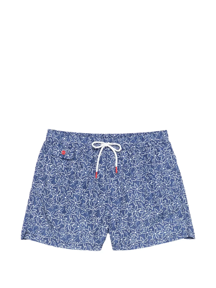 floral-pattern swim shorts 2
