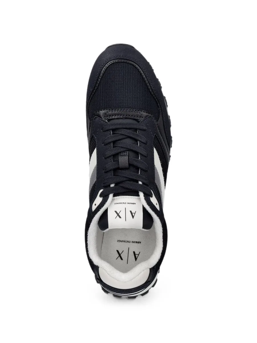 logo-print panelled sneakers 8