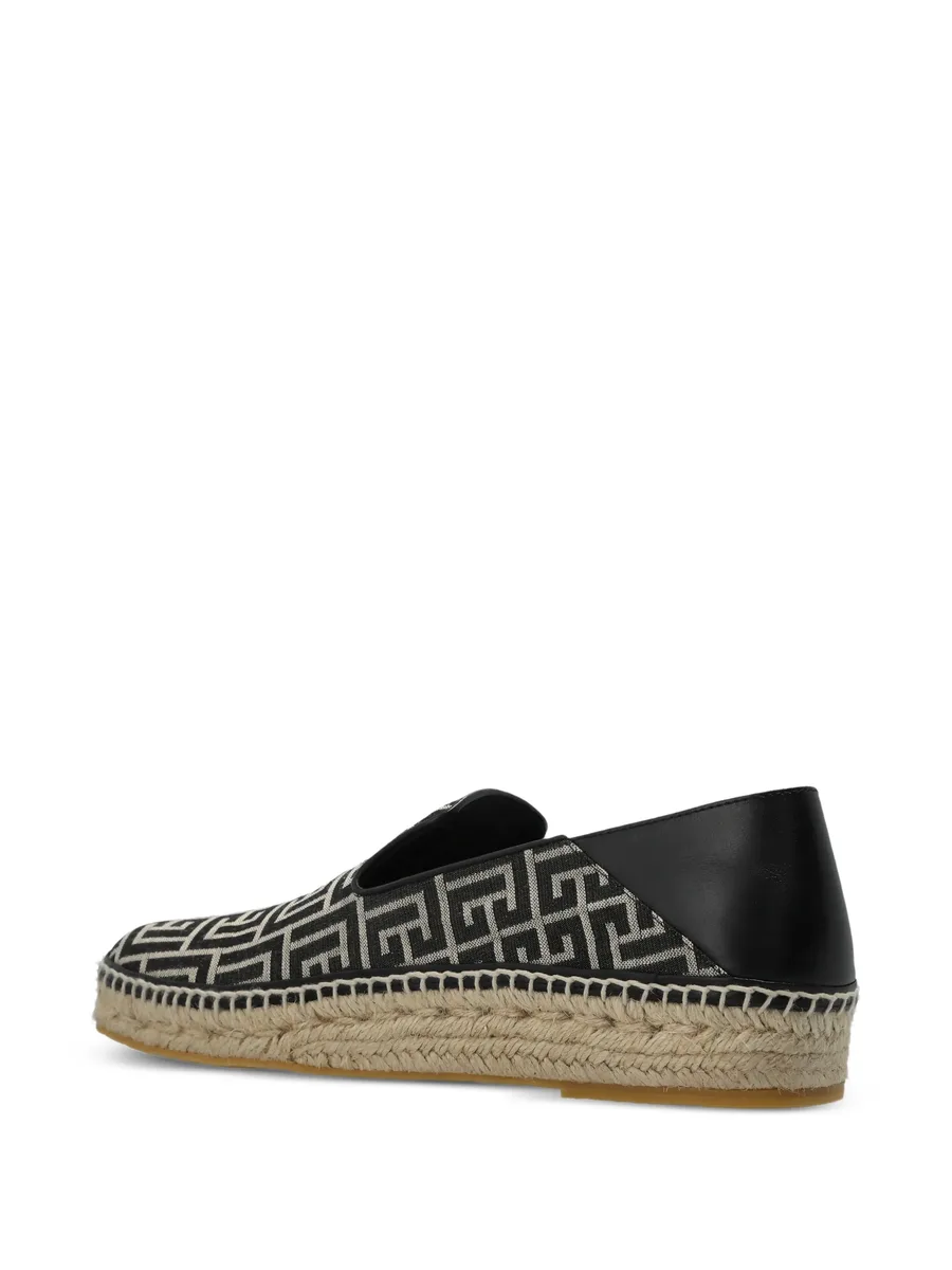 Monogram-pattern espadrille sneakers 8