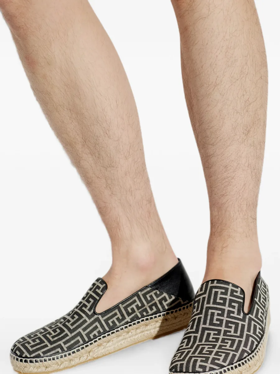 Monogram-pattern espadrille sneakers 10