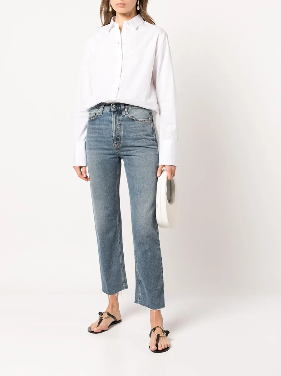 cropped straight-leg jeans 4