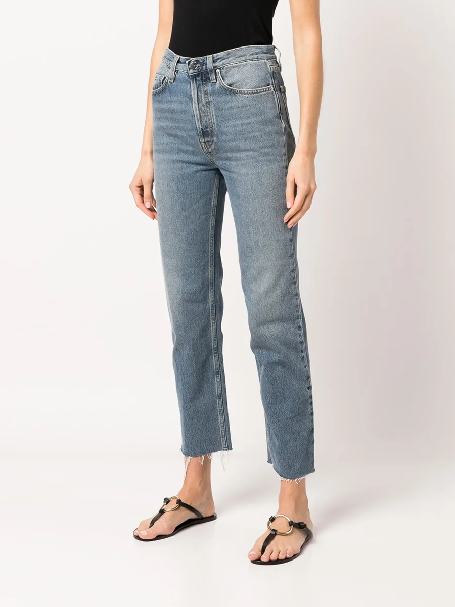 cropped straight-leg jeans 5