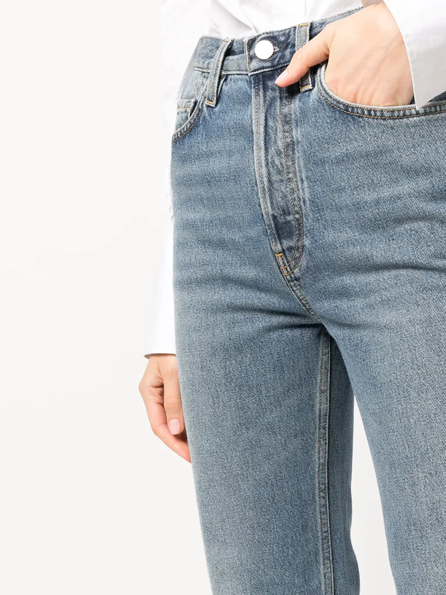 cropped straight-leg jeans 10