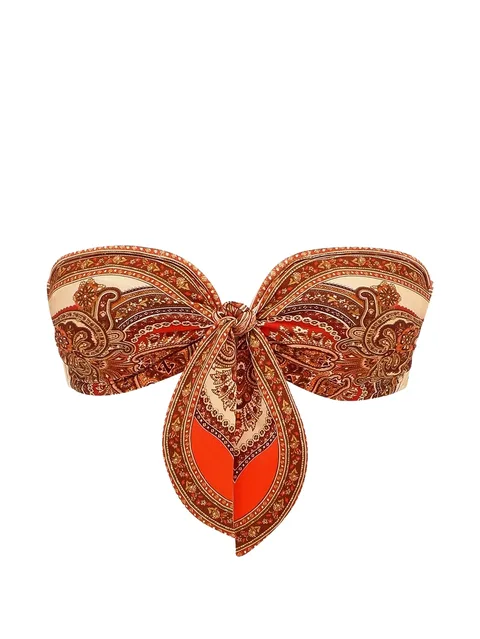 Mahon paisley-print bikini top