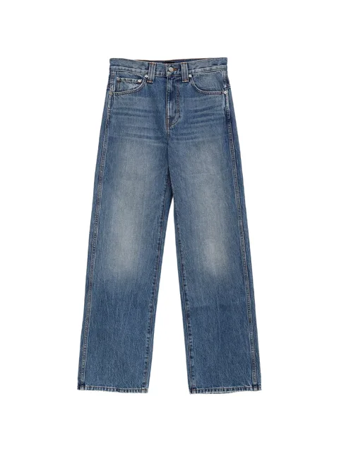 straight-leg jeans