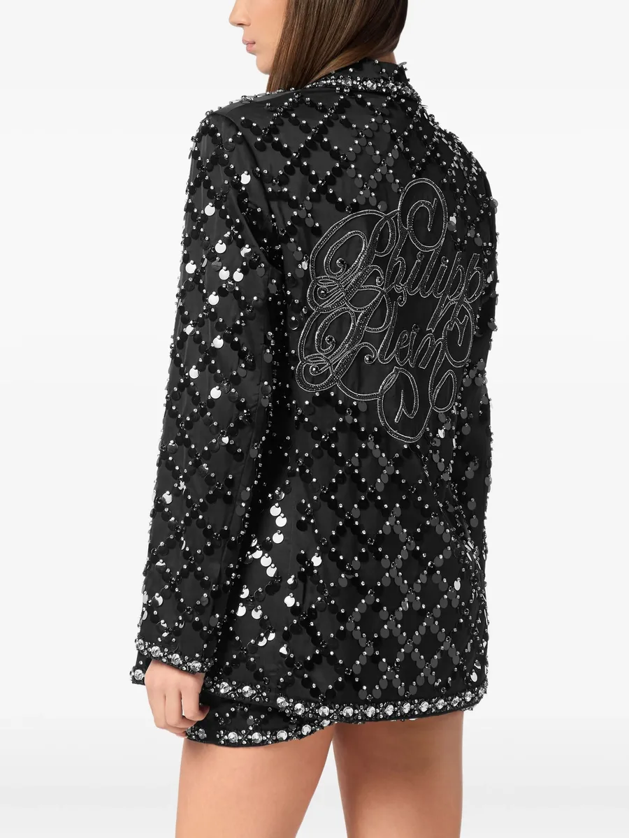пиджак Boyfriend fit Plein Paillettes 8