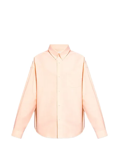 logo-embroidered shirt
