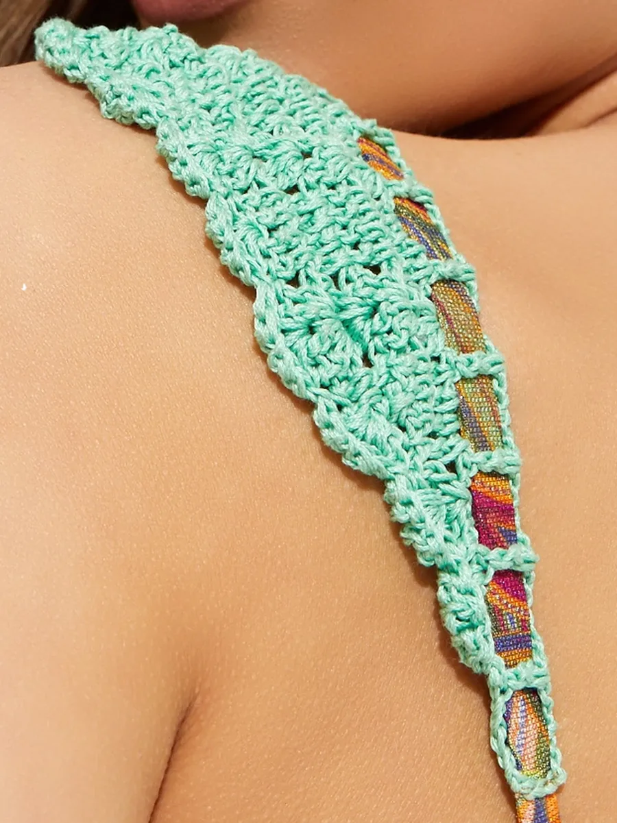Yanai crochet-trim bikini top 4