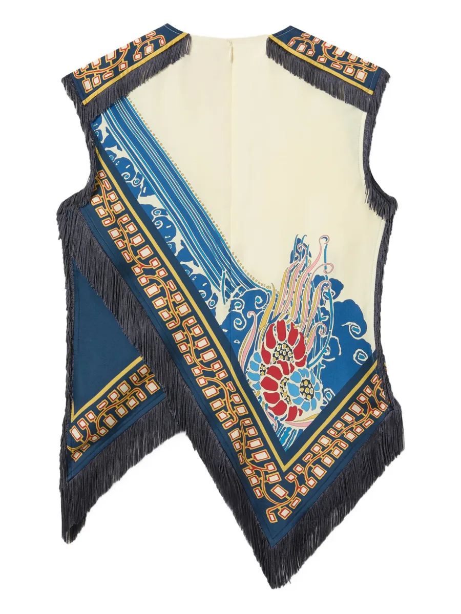 топ Scarf с бахромой 9