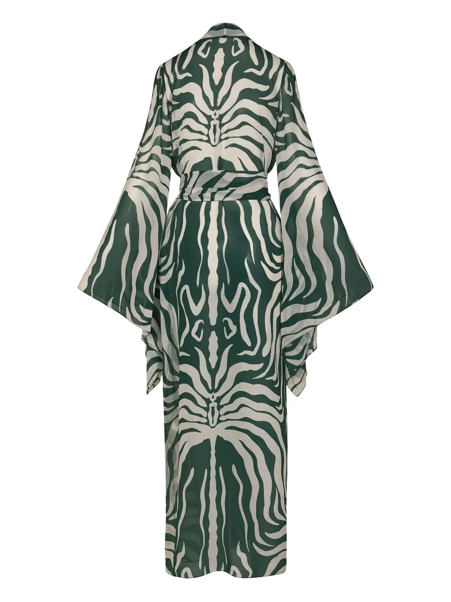 Amazon zebra-print kimono 4