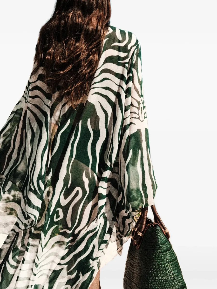Amazon zebra-print kimono 6