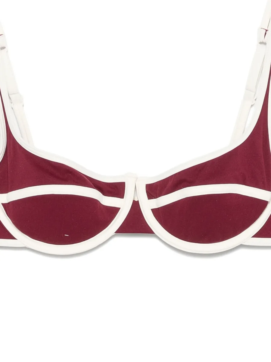 Naomi contrast-trim bikini 6