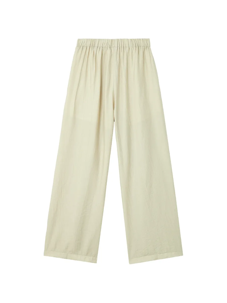 pleated wide-leg trousers 11