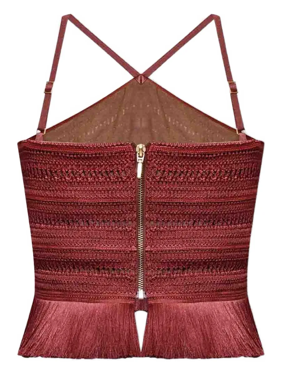 x Camila Coelho Amber fringed top 7