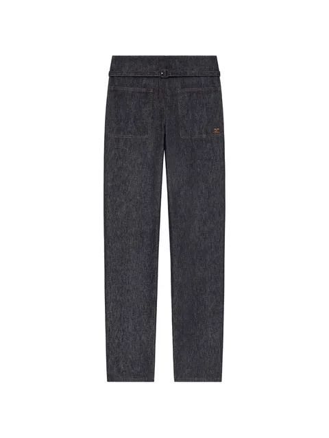 logo-detail straight jeans