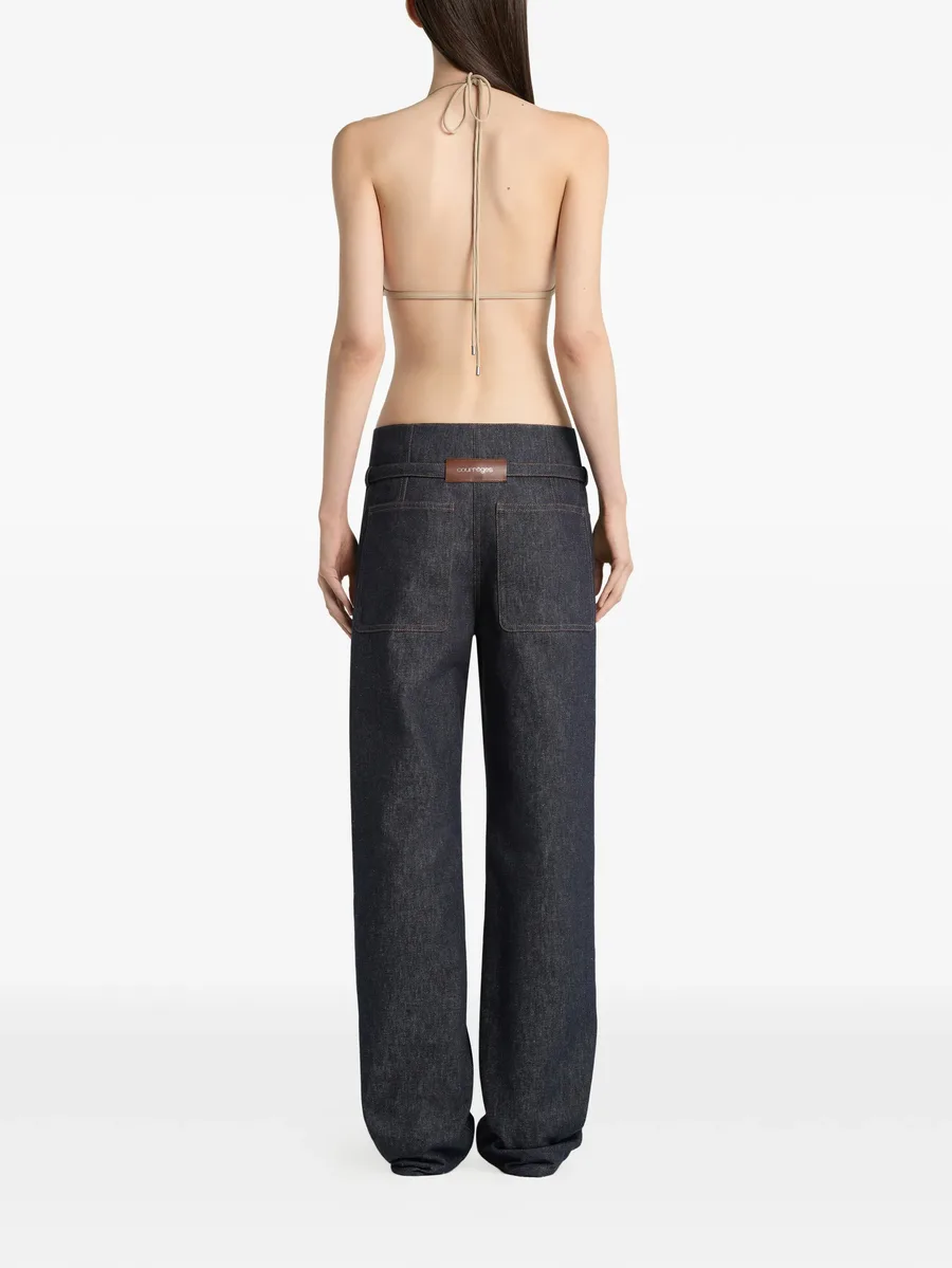 logo-detail straight jeans 6