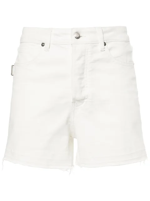 high-rise denim shorts