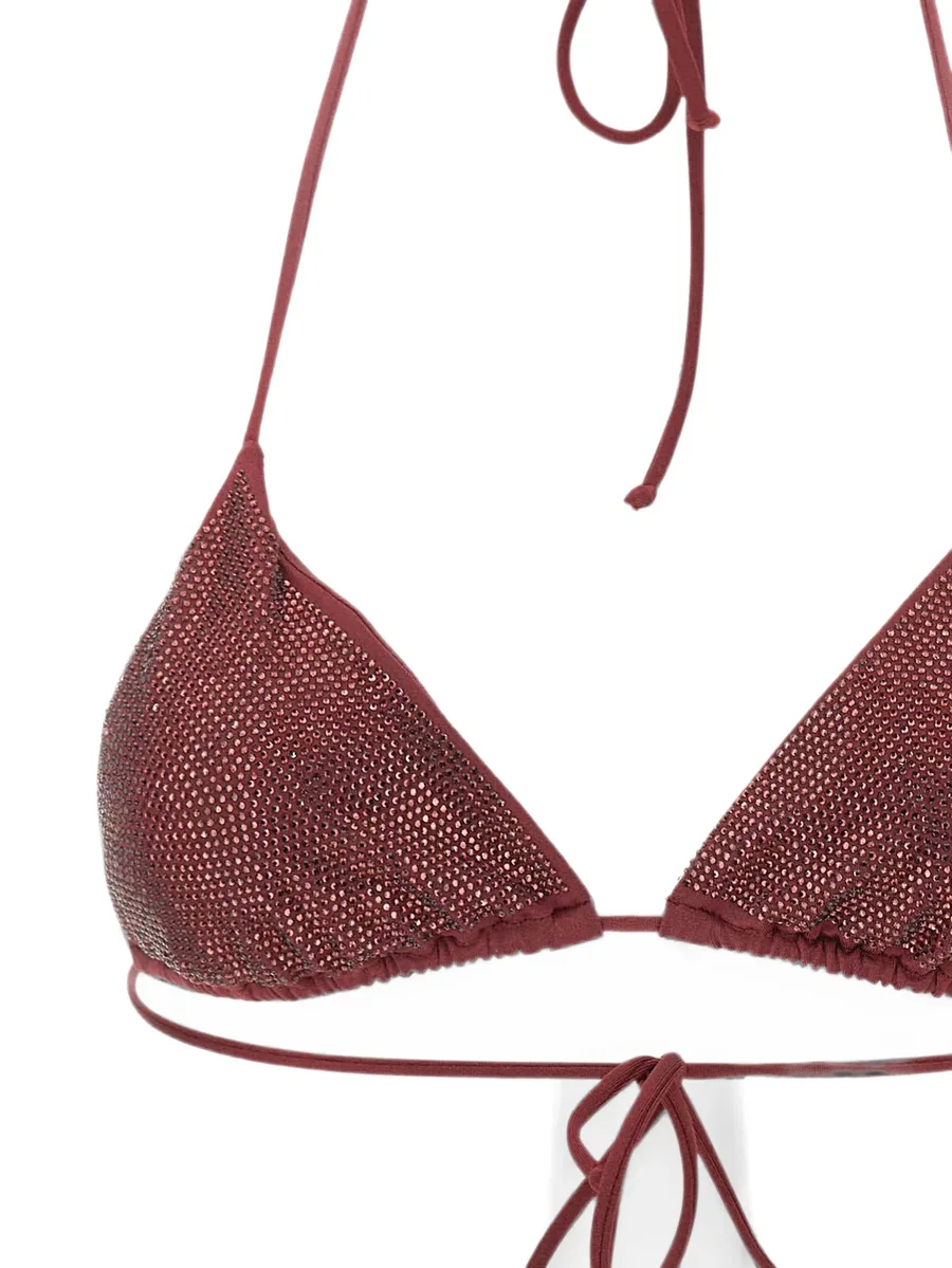 Annabelle rhinestone-embellished triangle bikini top 9